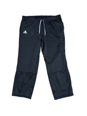 ADIDAS TEAM ISSUE PANTS OH OPEN HEM FLEECE LINED MENS 2XL BLACK ATHLETIC POCKETS